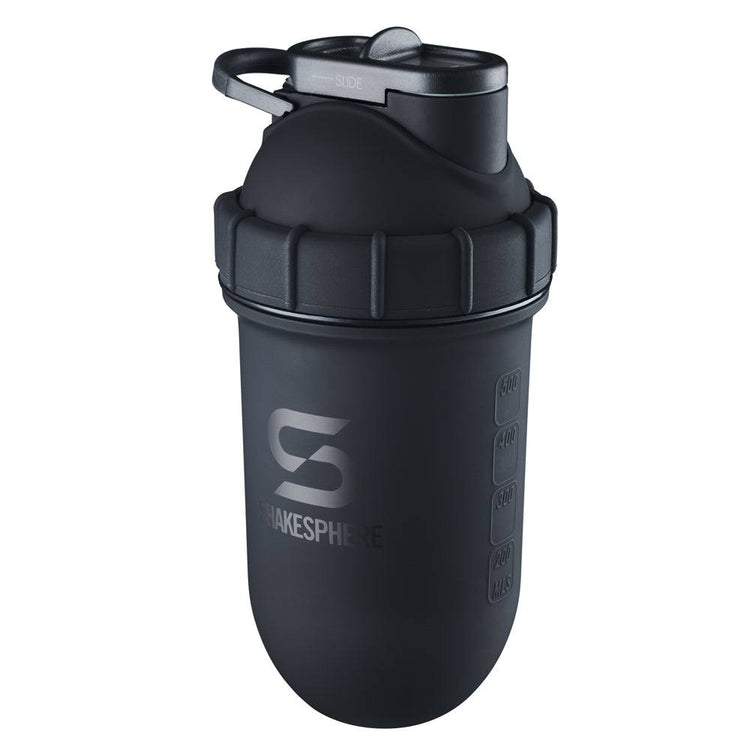 ShakeSphere Tumbler Steel 子彈型水壺(不鏽鋼版)啞黑色 - Protato Health