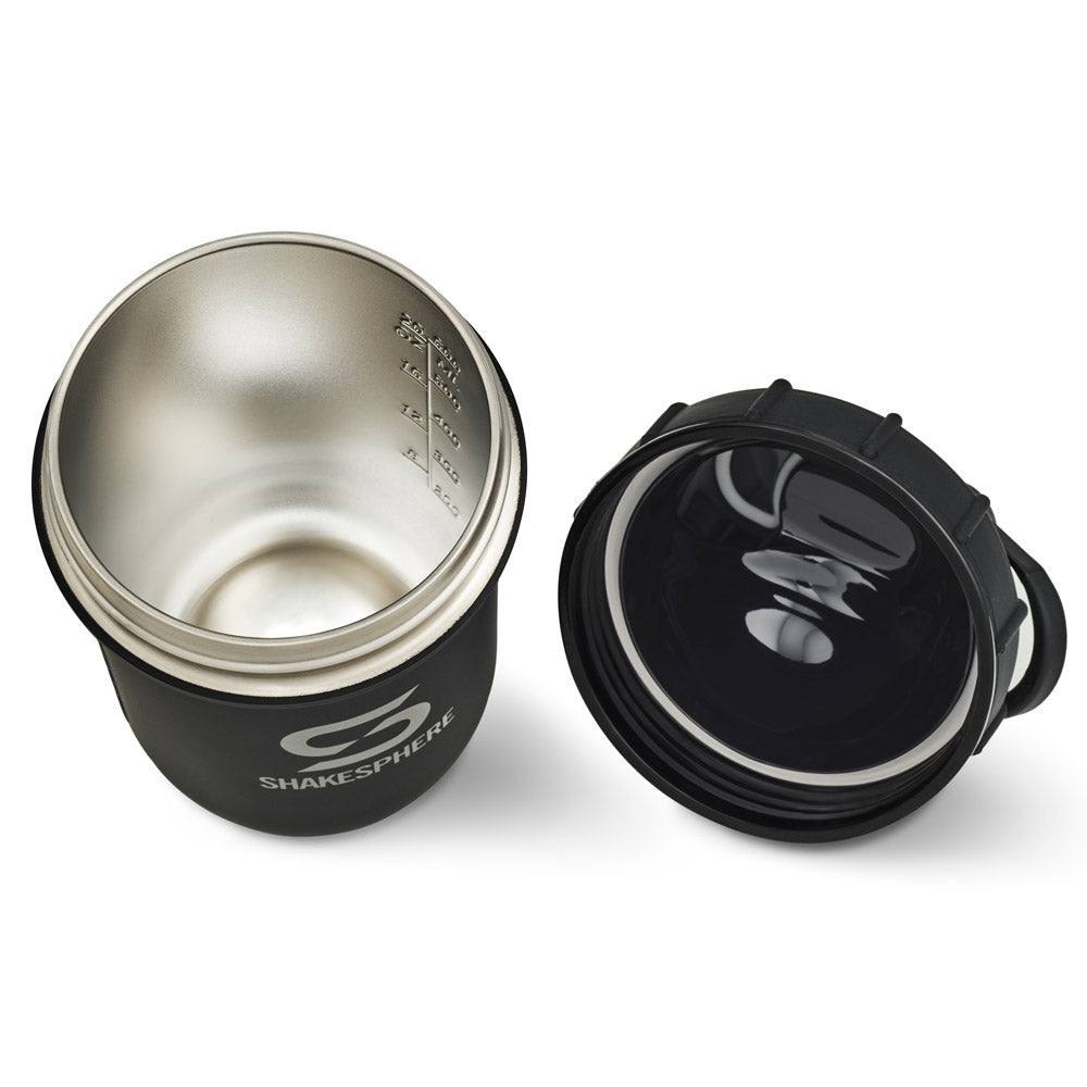 ShakeSphere Tumbler Steel 子彈型水壺(不鏽鋼版)啞黑色 - Protato Health