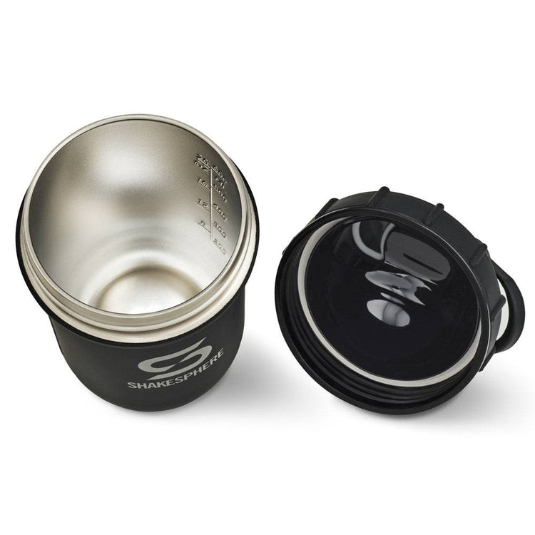 ShakeSphere Tumbler Steel 子彈型水壺(不鏽鋼版)啞黑色 - Protato Health
