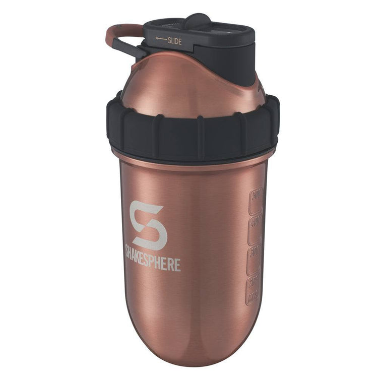 ShakeSphere Tumbler Steel 子彈型水壺(不鏽鋼版)銅色 - Protato Health