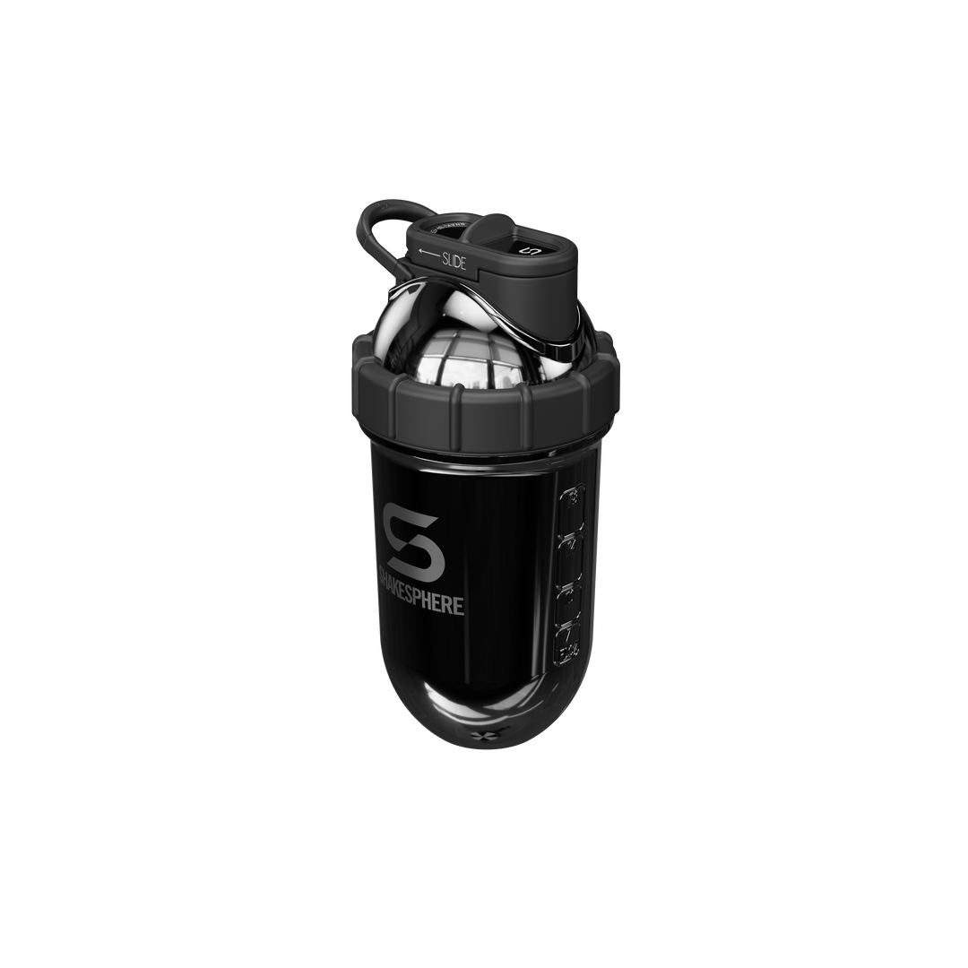 ShakeSphere Tumbler Steel 子彈型水壺(不鏽鋼版)黑色鏡面