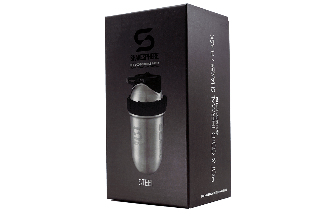 ShakeSphere Tumbler Steel 子彈型水壺(不鏽鋼版)原色 - Protato Health