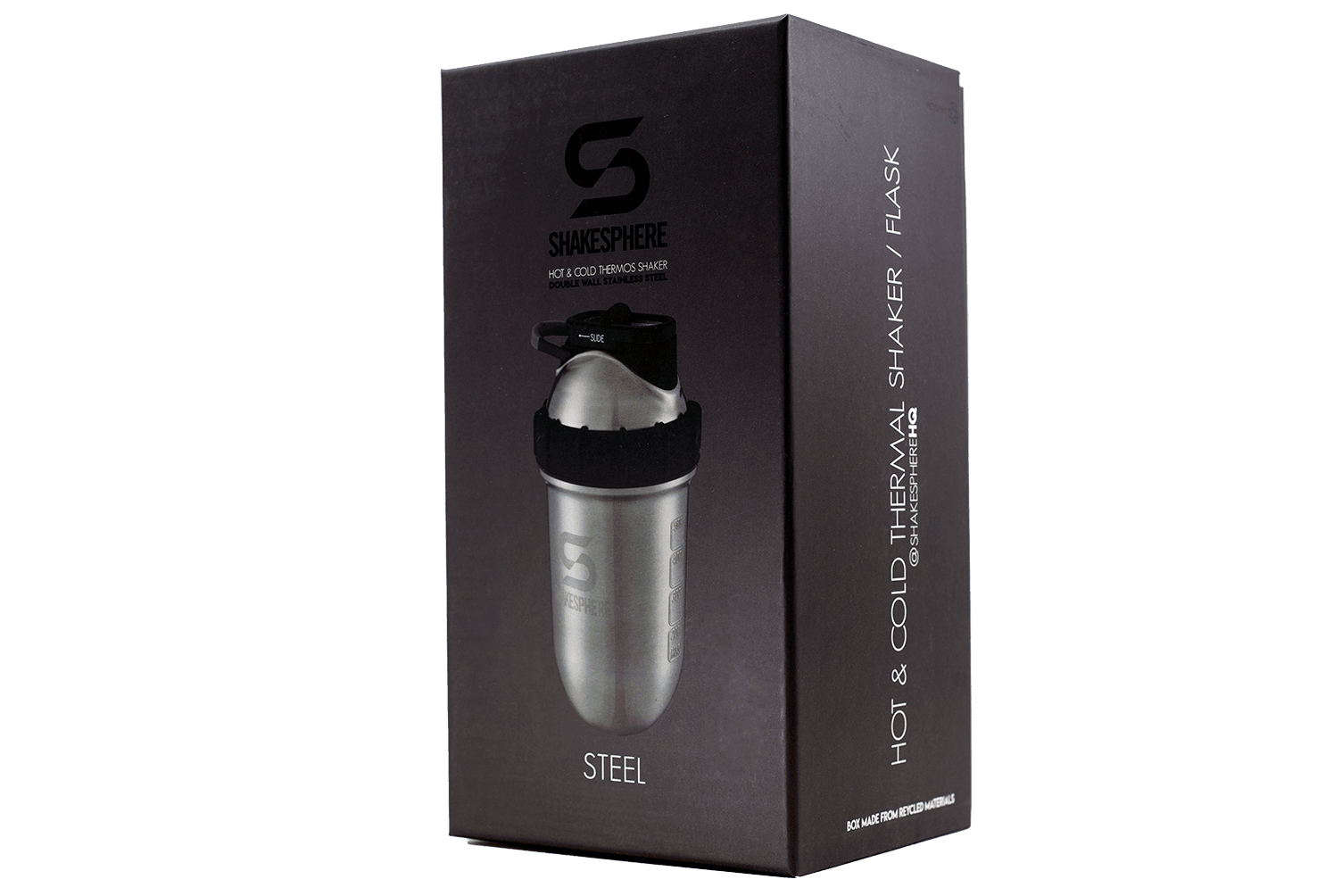 ShakeSphere Tumbler Steel 子彈型水壺(不鏽鋼版)原色 - Protato Health