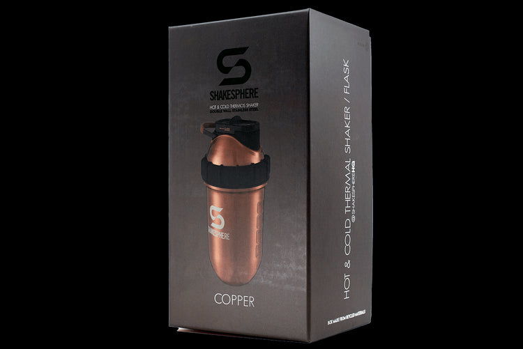 ShakeSphere Tumbler Steel 子彈型水壺(不鏽鋼版)銅色 - Protato Health