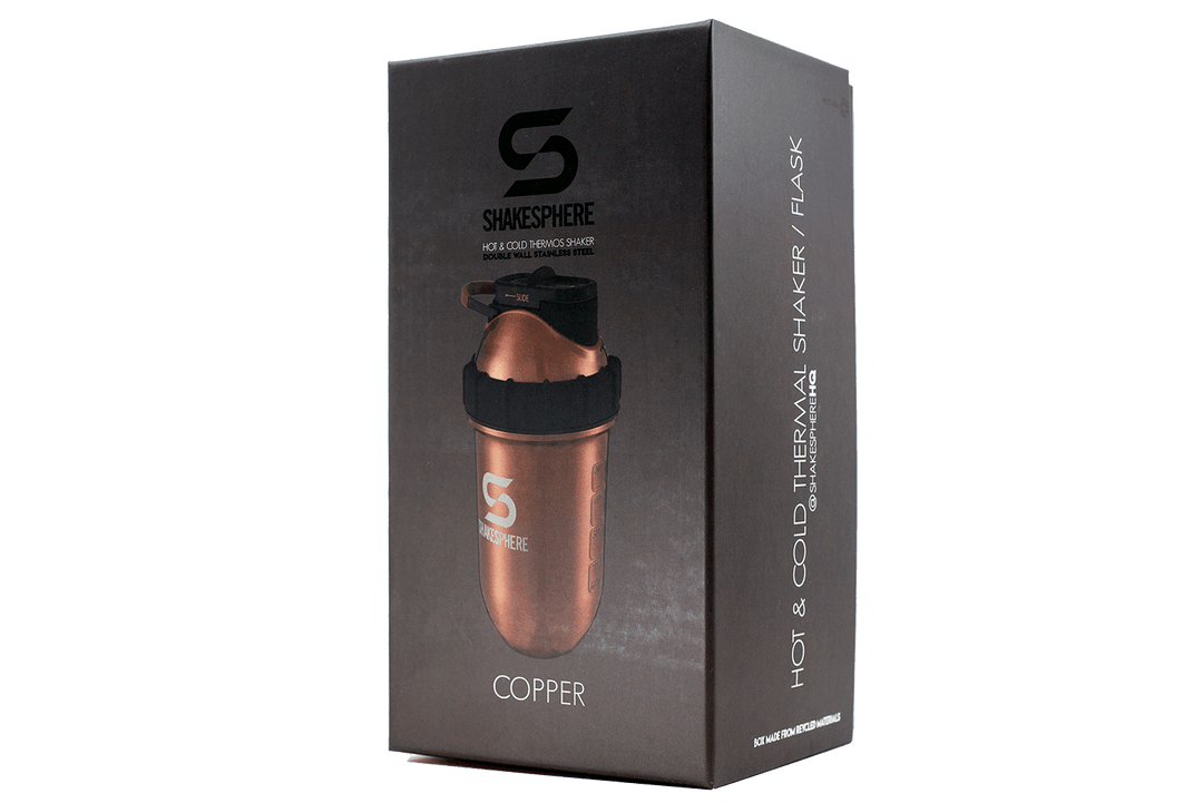 ShakeSphere Tumbler Steel 子彈型水壺(不鏽鋼版)銅色 - Protato Health