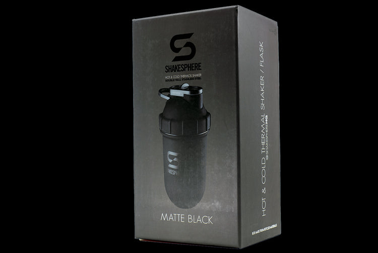 ShakeSphere Tumbler Steel 子彈型水壺(不鏽鋼版)啞黑色 - Protato Health