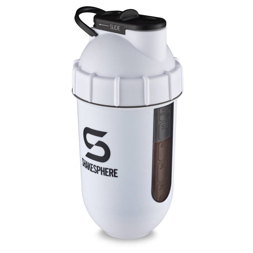 ShakeSphere Tumbler View 子彈型水壺(視窗版)白底黑視窗 Matte White/Black Window - Protato Health