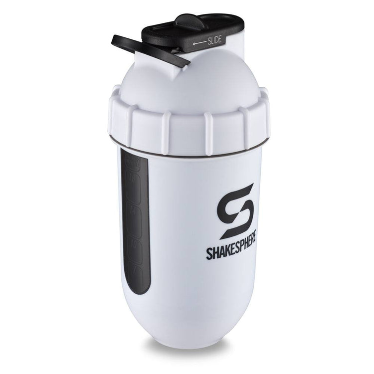 ShakeSphere Tumbler View 子彈型水壺(視窗版)白底黑視窗 Matte White/Black Window - Protato Health