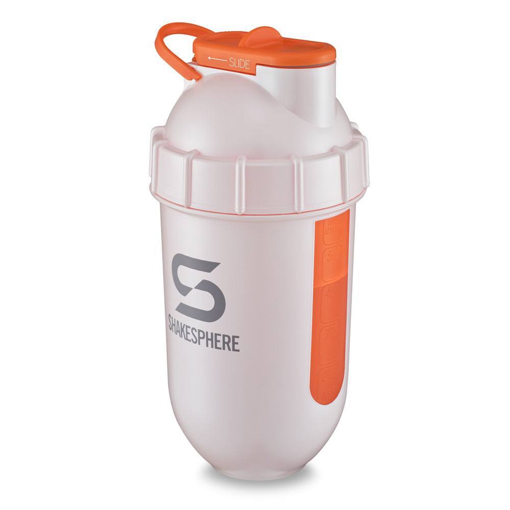 ShakeSphere Tumbler View 子彈型水壺(視窗版)白底橙視窗 Pearl White/Orange Window - Protato Health
