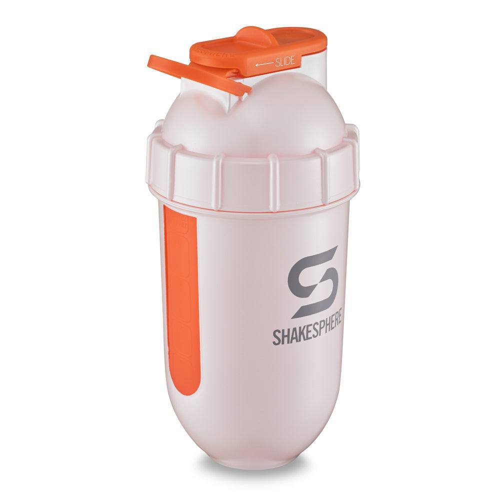 ShakeSphere Tumbler View 子彈型水壺(視窗版)白底橙視窗 Pearl White/Orange Window - Protato Health