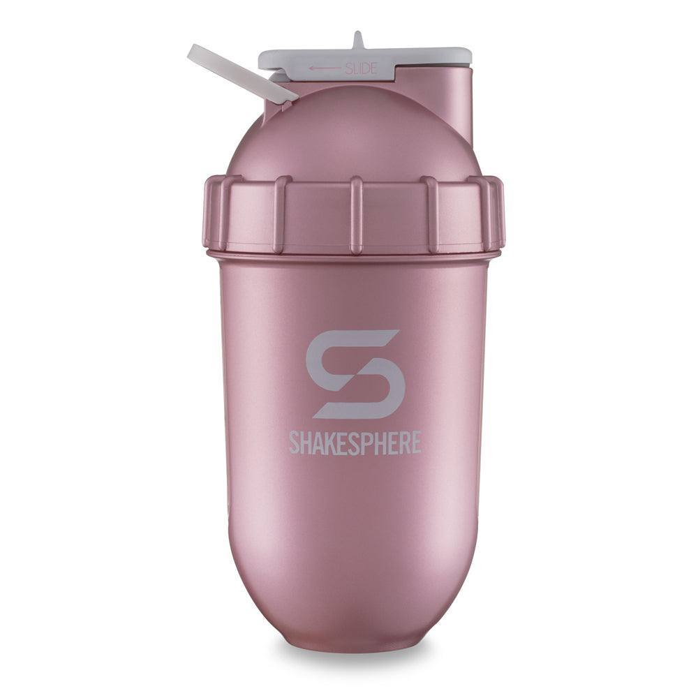 ShakeSphere Tumbler View 子彈型水壺(視窗版)粉紅底透明視窗 Rose Gold/White Logo/Clear Window - Protato Health