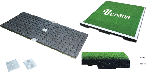 健身室橡膠人造草磚 Gym Artificial Grass Tile